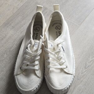 Sperry Off-White Canvas Sneakers